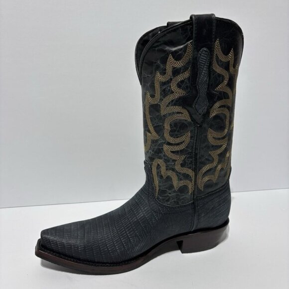 Dingo Men’s The Duke Navy Leather Western Boots, Size 7 D main image 6